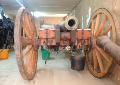 6 pdr cannon carriage