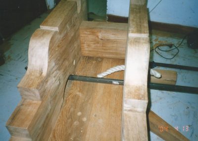 Making a 'bed'-style carriage i HAEF workshop